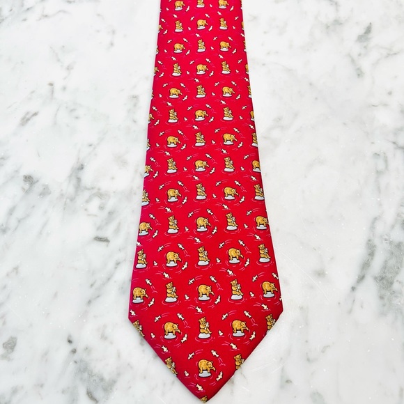 Hermes Tie in hand-sewn silk twill 100% silk - Picture 2 of 5